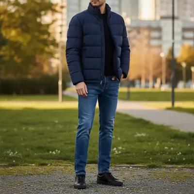 PANTALON JEAN LUMBERJACK HOMME SLIM BLEU